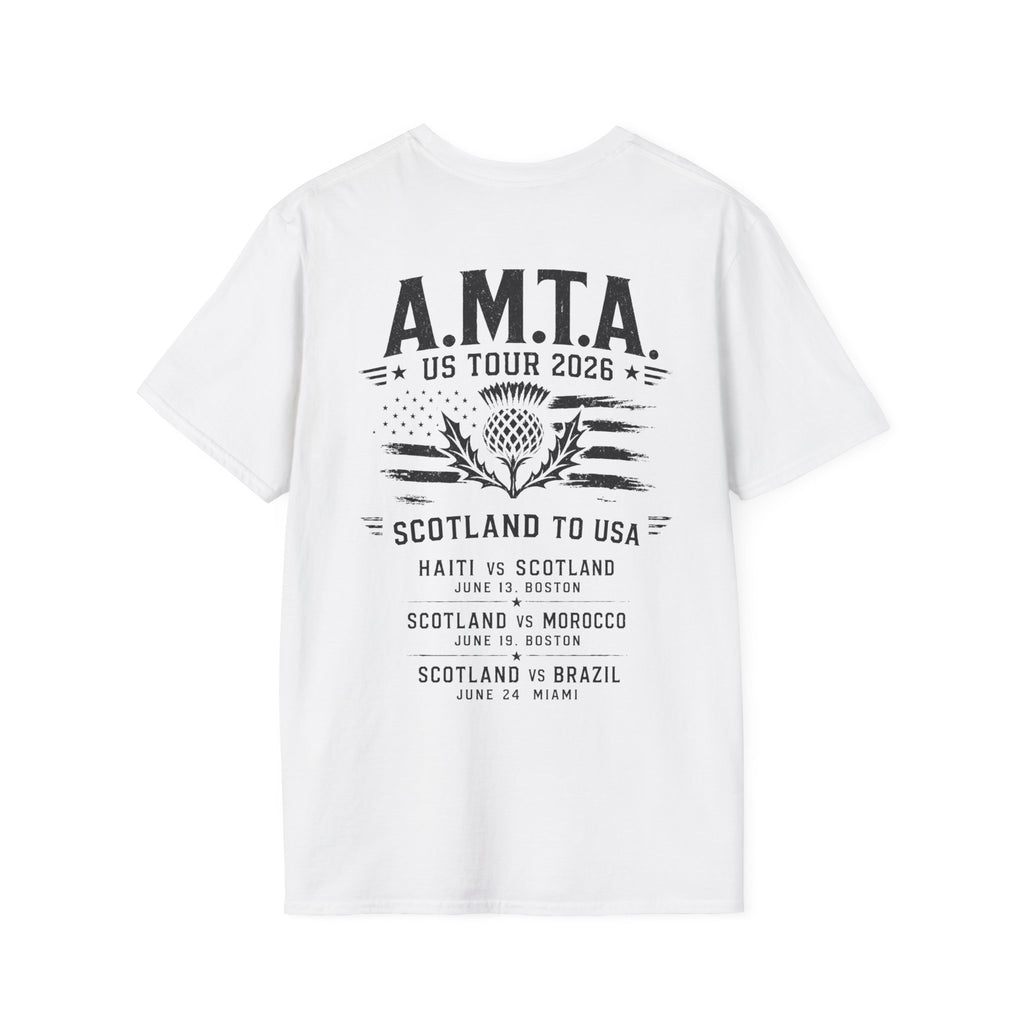 A.M.T.A.  Scotland to USA 2026 Tee