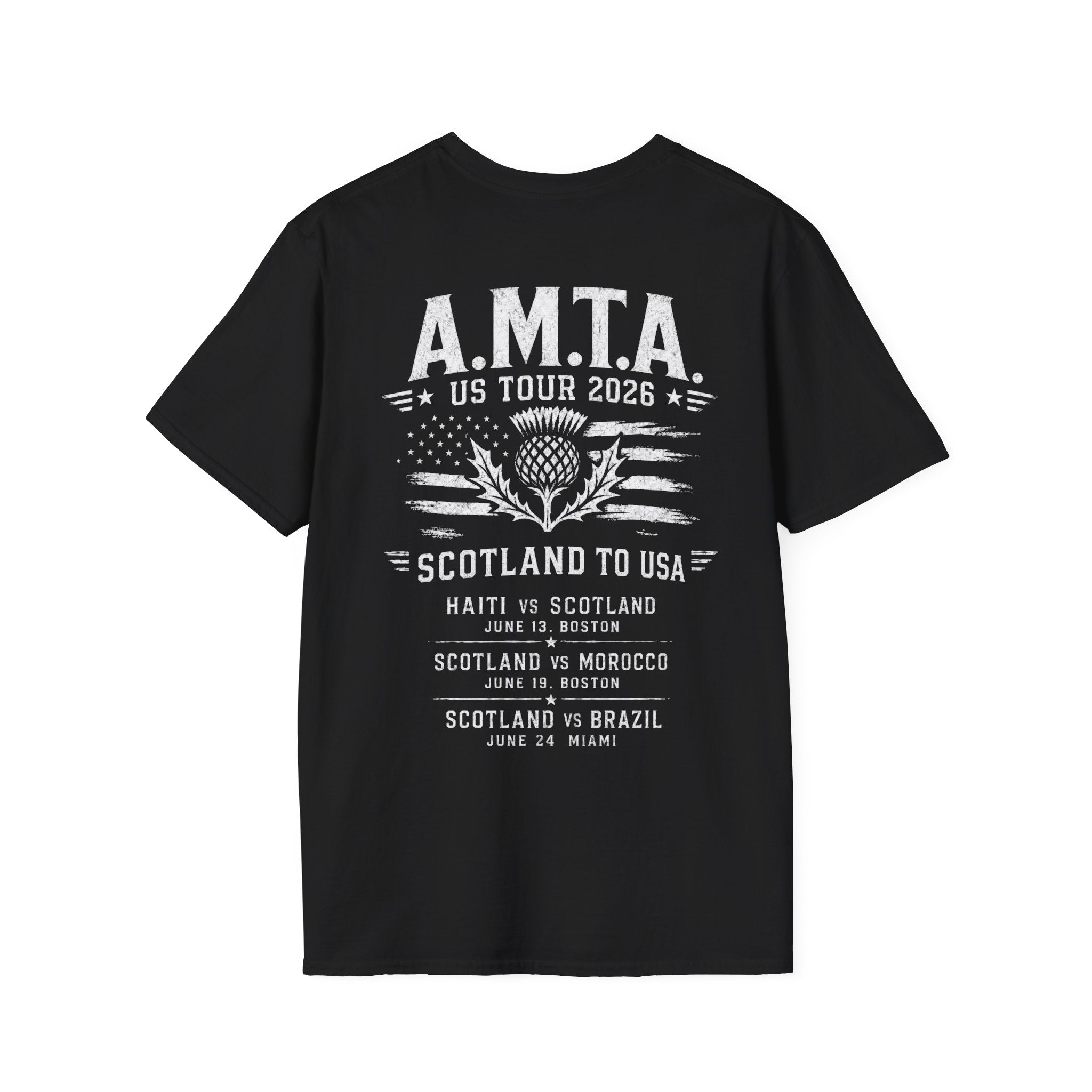 A.M.T.A.  Scotland to USA 2026 Tee