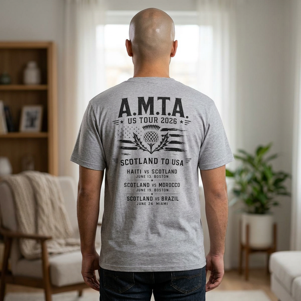 A.M.T.A.  Scotland to USA 2026 Tee