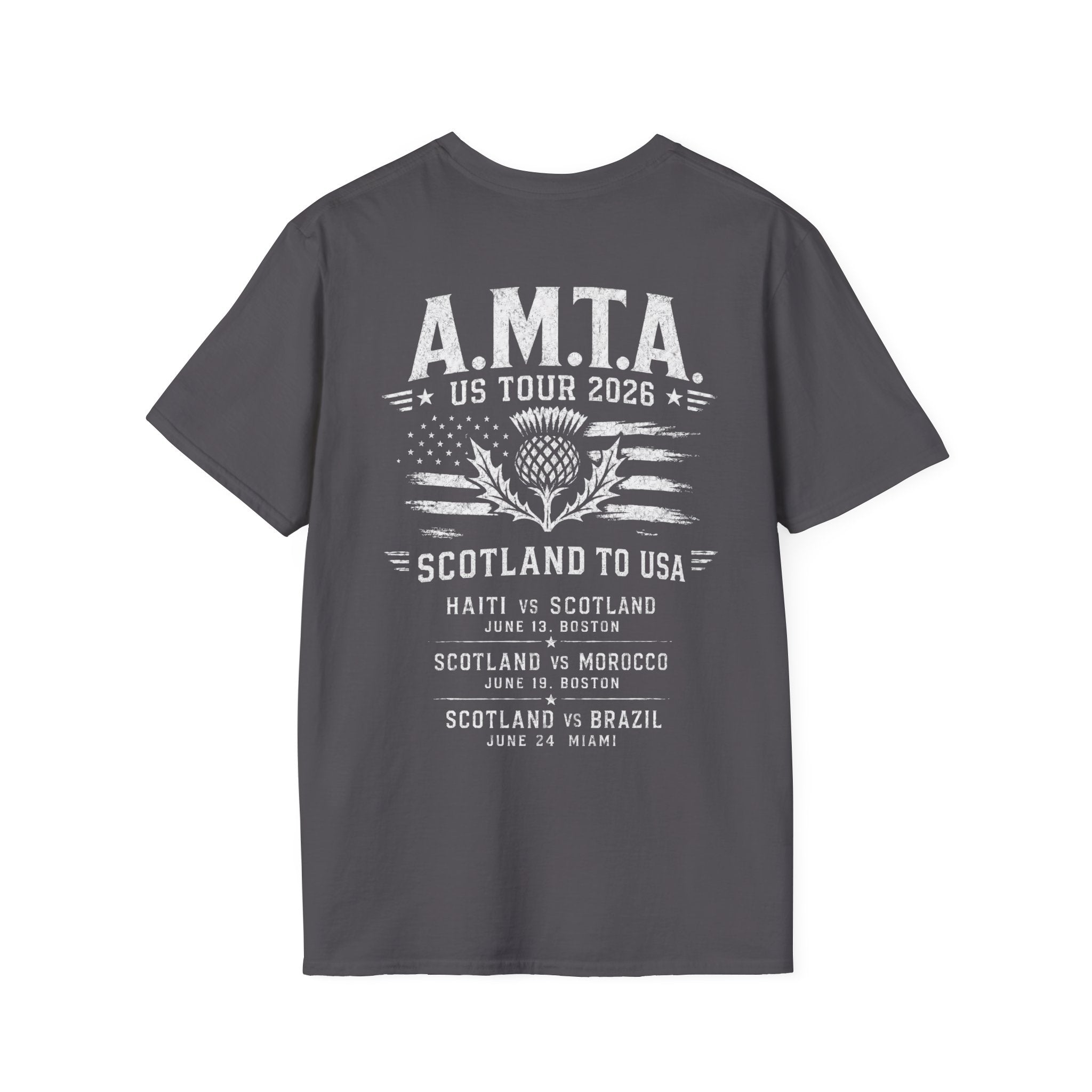 A.M.T.A.  Scotland to USA 2026 Tee